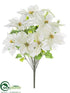 Silk Plants Direct Bush - White Green - Pack of 6