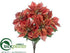 Silk Plants Direct Poinsettia Bush - Cinnamon - Pack of 6