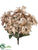 Glitter Poinsettia Bush - Mauve Silver - Pack of 4