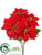 Poinsettia Bush - Red - Pack of 6
