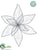 Poinsettia - Silver - Pack of 12