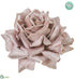 Silk Plants Direct Velvet Rose With Clip - Pink - Pack of 12