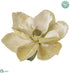 Silk Plants Direct Velvet Magnolia With Clip - Vanilla Gold - Pack of 12