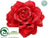 Rose With Clip - Red - Pack of 12