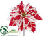 Silk Plants Direct Poinsettia Pick - Peppermint - Pack of 12