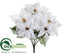 Silk Plants Direct Poinsettia Bush - White - Pack of 12