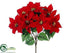 Silk Plants Direct Poinsettia Bush - Red - Pack of 12