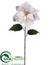 Silk Plants Direct Poinsettia Spray - White - Pack of 12