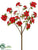 Poinsettia Tree Branch - Red - Pack of 2