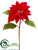 Poinsettia Spray - Red Red - Pack of 12