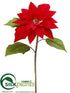 Silk Plants Direct Poinsettia Spray - Red Red - Pack of 12