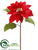 Poinsettia Spray - Red - Pack of 12