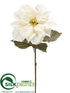 Silk Plants Direct Poinsettia Spray - Cream - Pack of 6