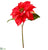 Poinsettia Spray - Red - Pack of 12