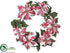 Silk Plants Direct Poinsettia Wreath - Red White - Pack of 2
