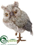 Silk Plants Direct Glitter Sisal Owl - Brown - Pack of 8
