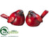 Silk Plants Direct Bird - Red - Pack of 12