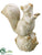 Squirrel - Cream Glittered - Pack of 8