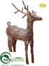Silk Plants Direct Reindeer - Brown Snow - Pack of 1