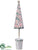 Glitter Tree - Pink Green - Pack of 8