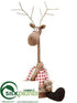 Silk Plants Direct Mrs. Reindeer - Red Brown - Pack of 4