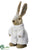 Bunny With Fur Coat - Brown White - Pack of 2