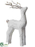 Silk Plants Direct Reindeer - White - Pack of 2