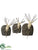 Reindeer Table Décor - White Beige - Pack of 2