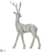 Silk Plants Direct Reindeer - White Marble - Pack of 2