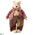 Mr. Bear Wearing A Bag - Red Brown - Pack of 2