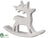 Reindeer Décor - White - Pack of 8