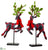 Plaid Reindeer Table Top - Red Green - Pack of 2