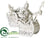 Santa - White - Pack of 2