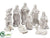 Nativity Set - White - Pack of 4