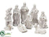 Silk Plants Direct Nativity Set - White - Pack of 4