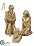 Silk Plants Direct Nativity - Gold - Pack of 2