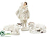Silk Plants Direct Shepherd With Animals - White Glittered - Pack of 4