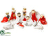 Silk Plants Direct Nativity Set - White Red - Pack of 2