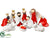 Nativity Set - White Red - Pack of 1