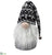 Santa With Bell - Gray White - Pack of 6