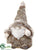 Glitter Sisal Santa - Brown - Pack of 6