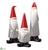 Santa Table Top - White Red - Pack of 2