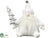 Santa - White Silver - Pack of 6