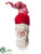 Hanging Santa - Red - Pack of 4