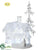 Glitter House, Tree, Snowman - Clear White - Pack of 1