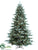 Frosted Glittered Pine Tree - Green Snow - Pack of 1