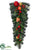 Apple, Pear, Berry, Cedar Teardrop - Red Yellow - Pack of 2