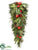 Apple, Pine, Berry, Cone Teardrop - Green Red - Pack of 2