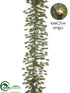 Silk Plants Direct Bottle Brush Pine Garland - Olive Green - Pack of 1