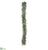 Glittered Cedar Garland - Green Ice - Pack of 2